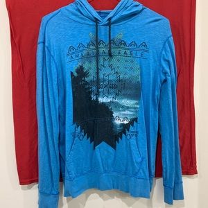 AE Blue Hoodie Shirt